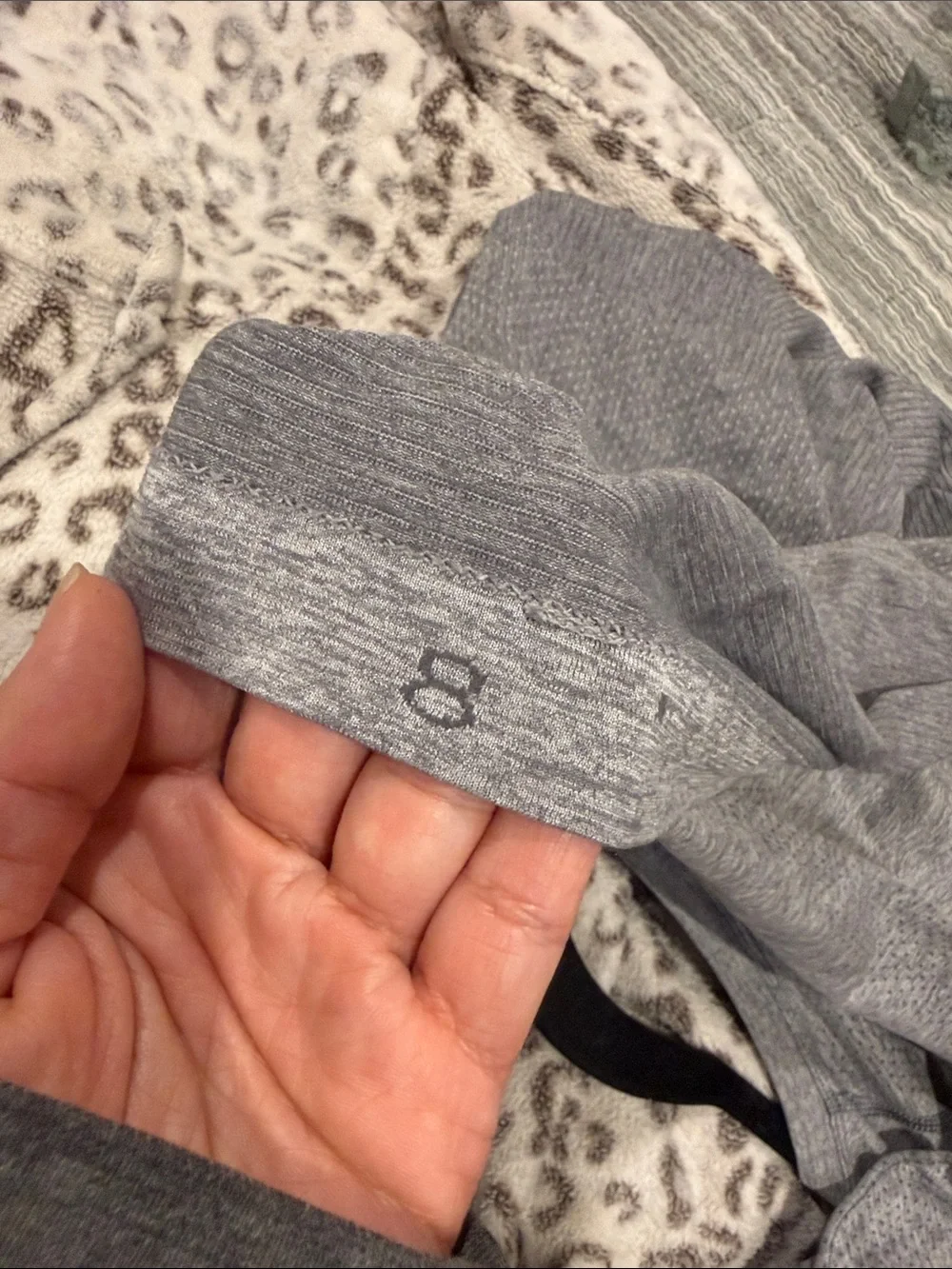 lululemon athletica Heather Gray Long-Sleeve Crew Top